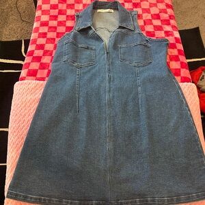 Altar'd State Blue Denim Dress